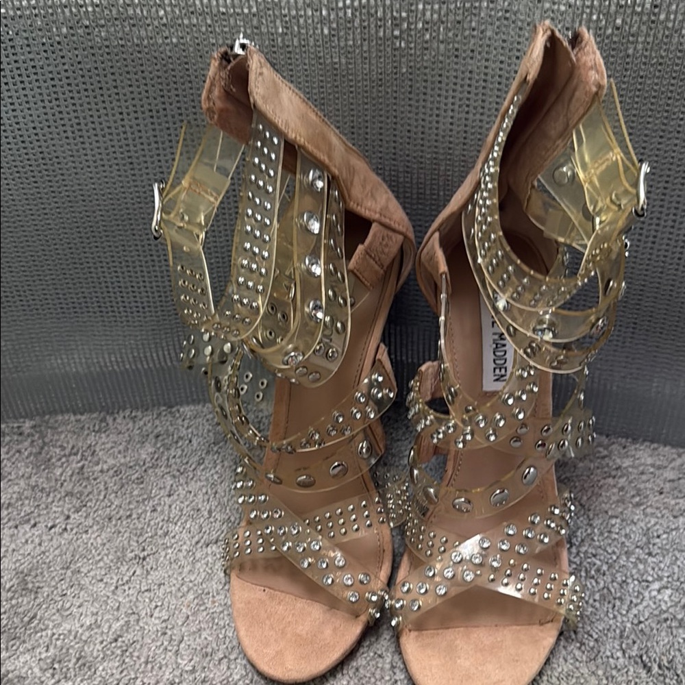 Steve Madden Tan Studded Women's Sandals
